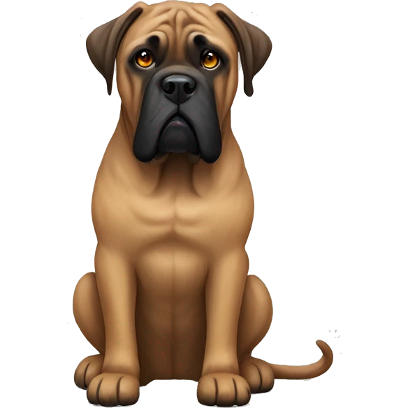 brindle colored bullmastiff emoji