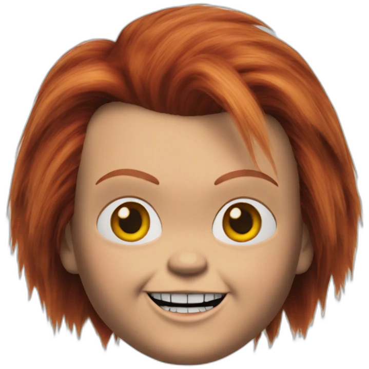 Chucky face from childs play emoji