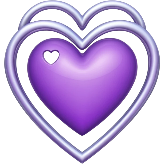 Purple Heart add infinit loop symbol emoji