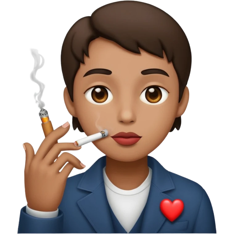 Heart eyes smoking  emoji