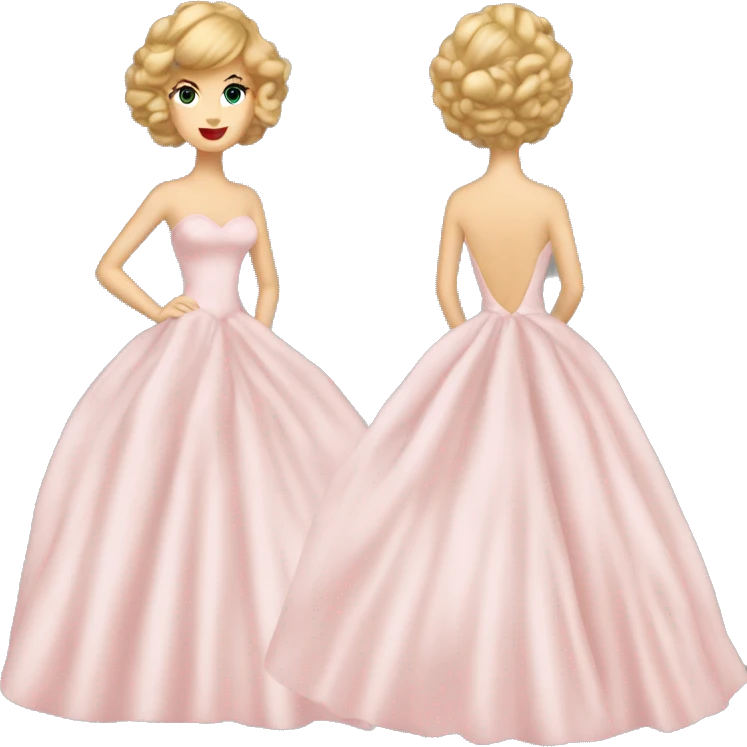 taylor swift wearing big ball gown emoji