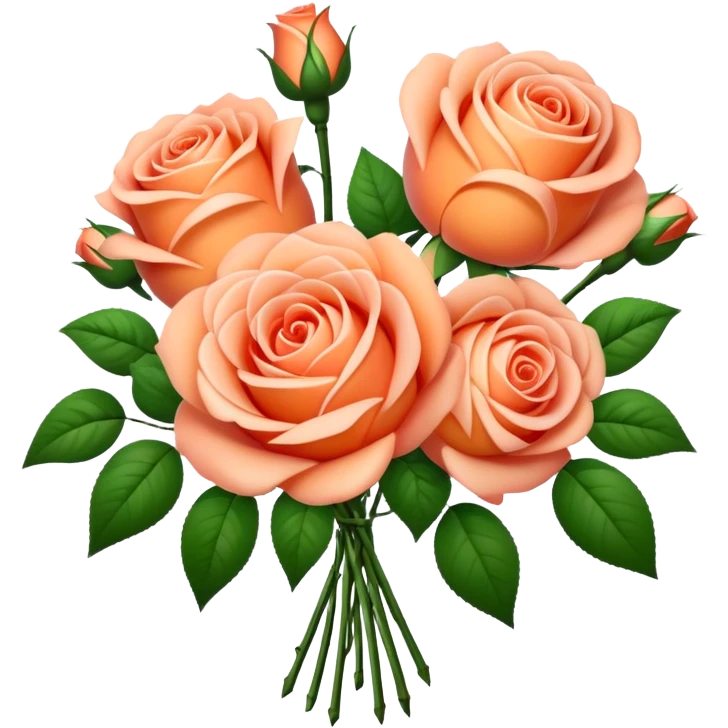 peach bouquet  emoji