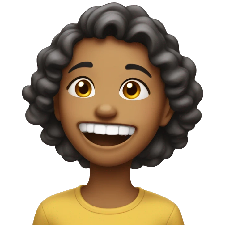 girl laughing but she pinches her lips closed because she cant laugh emoji