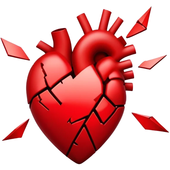 Broken heart emoji