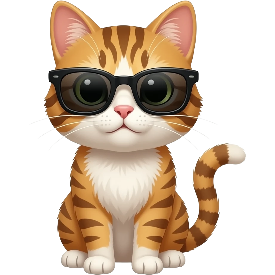 Cat wearing sunglasses emoji