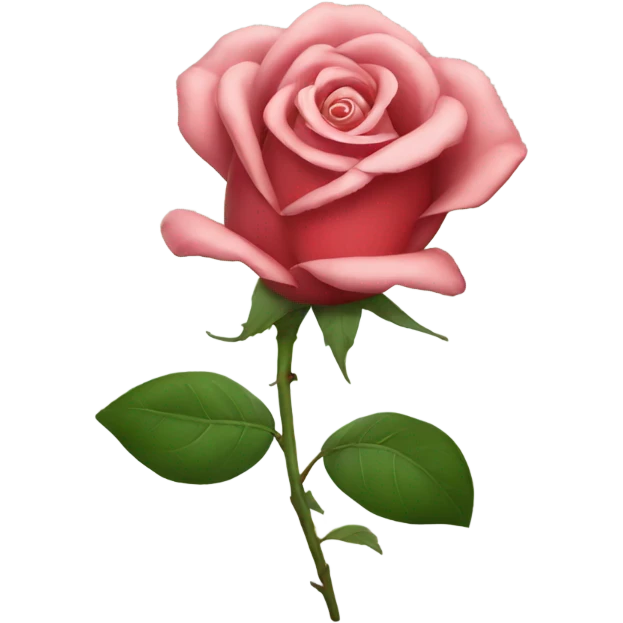 Rose with smily face  emoji