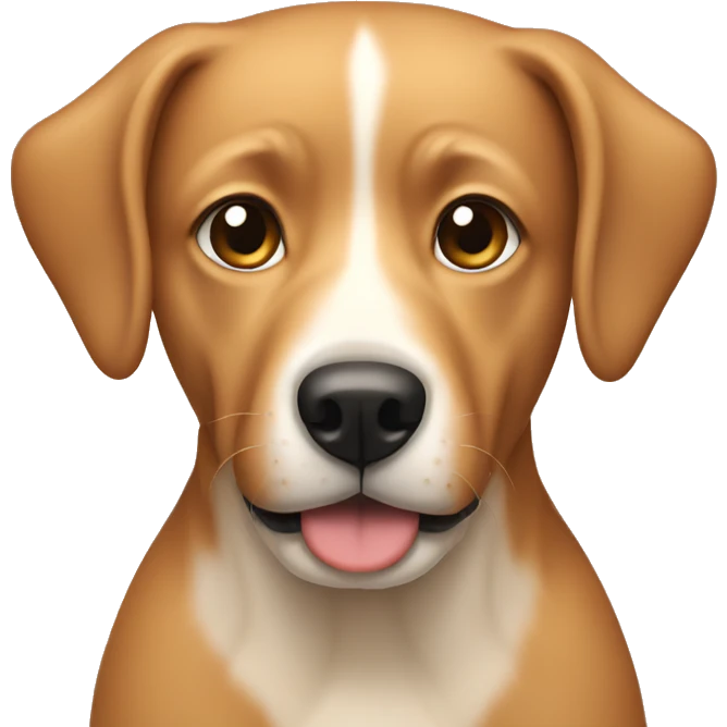 Tan dog emoji