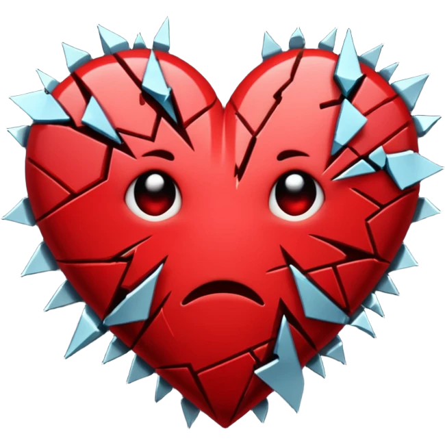 extra broken heart emoji