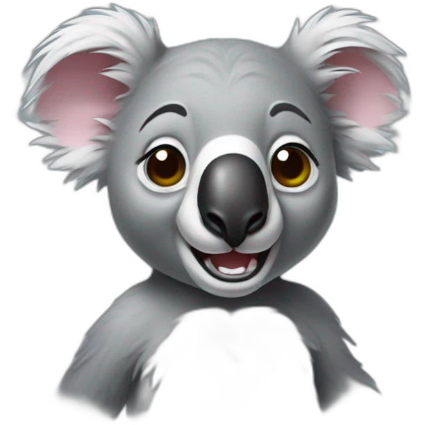 crazy koala emoji