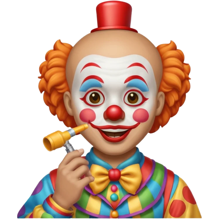  Clown with whistle  emoji