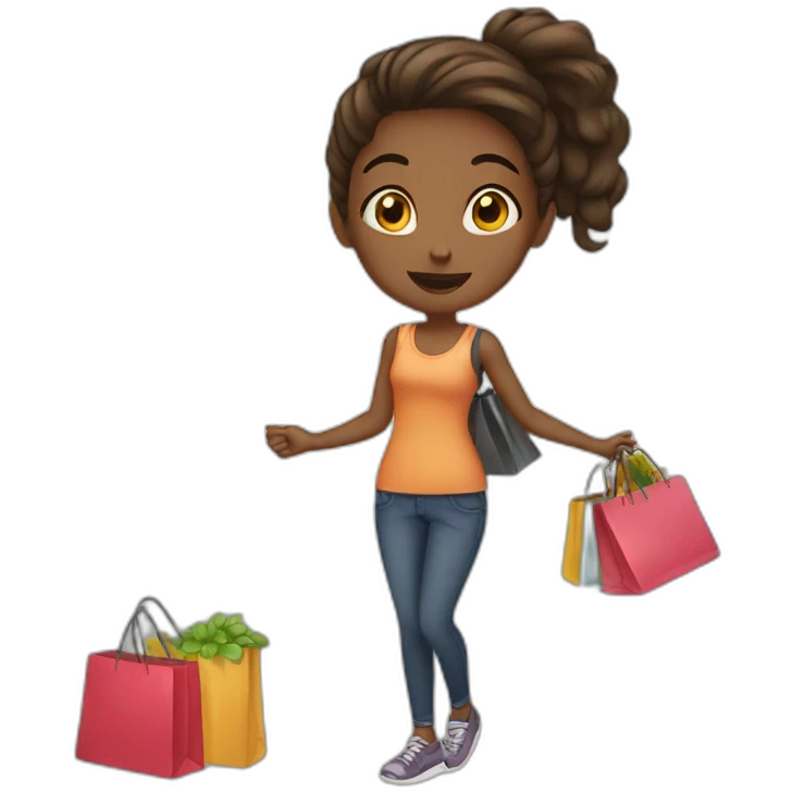 girl-shopping emoji