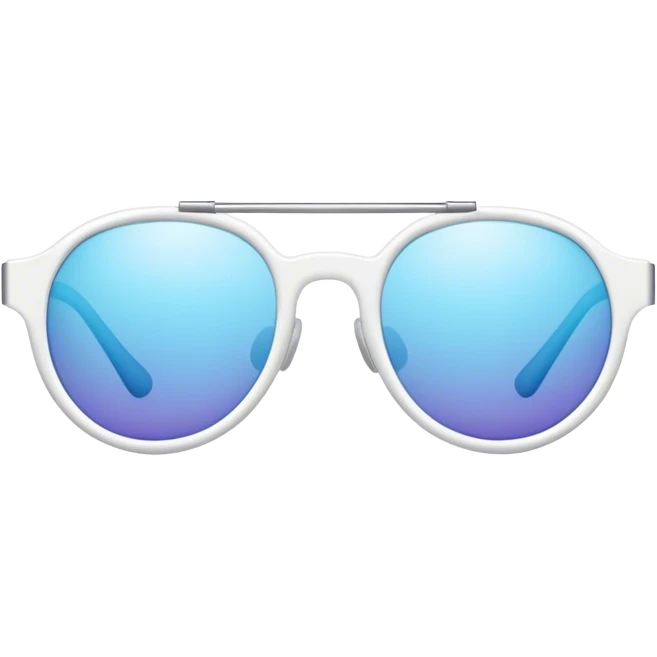 white skinny shaped sunglasses emoji