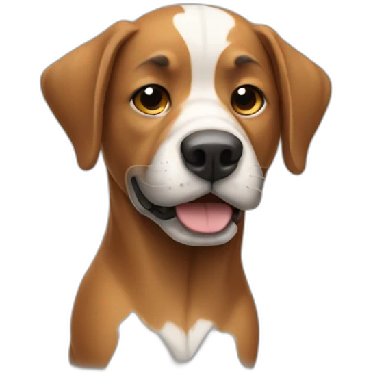 Dog as football player emoji