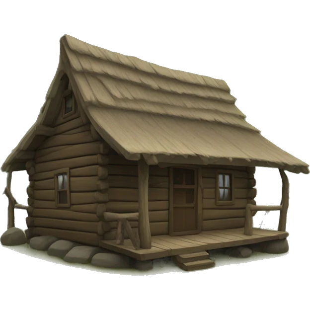 The folklore cabin emoji