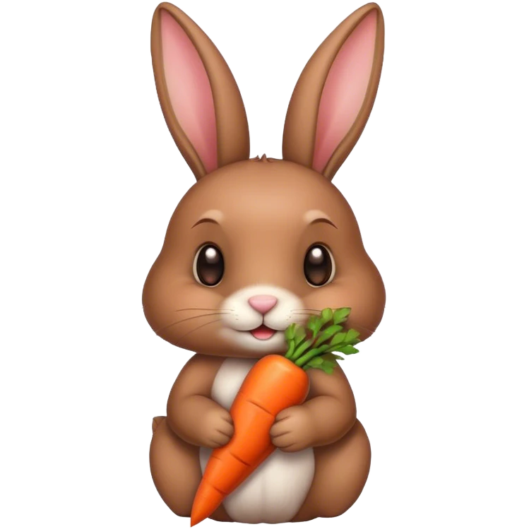 Bunny with carrot  emoji