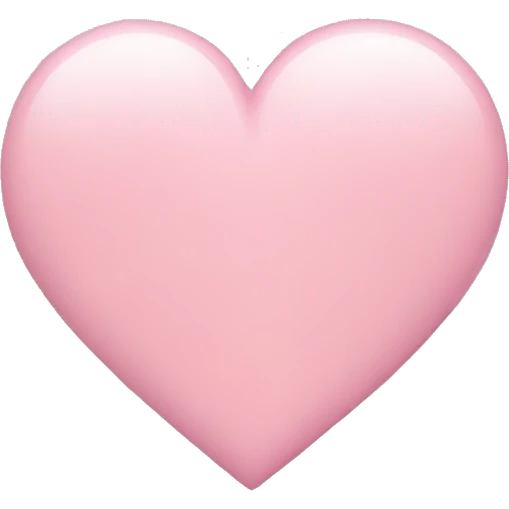 Light pink heart emoji emoji