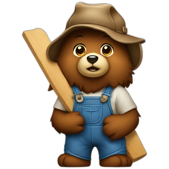 Carpenter bear emoji