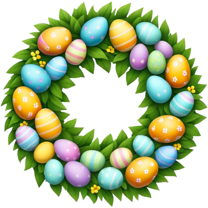 Easter wreath emoji