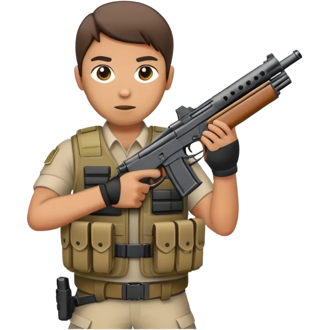 Shooting gun emoji