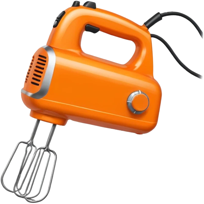 hand mixer orange colour emoji