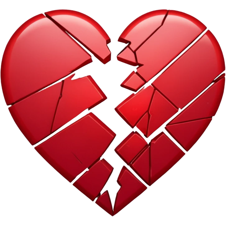 Broken heart emoji