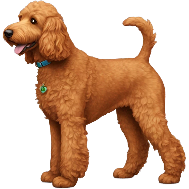 Full size red golden doodle  emoji