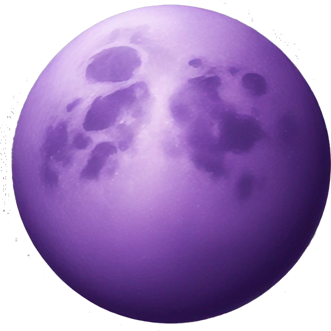 purple  moon emoji