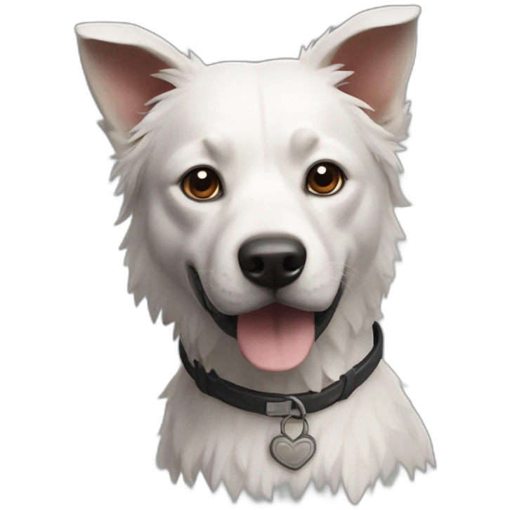pubg white indian street pet dog emoji