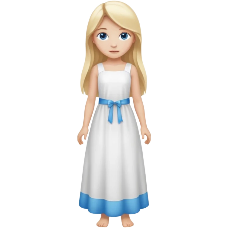 full body + long blonde hair girl emoji