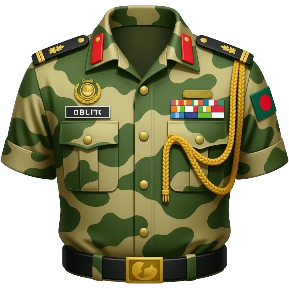 Bangladesh Army uniform emoji