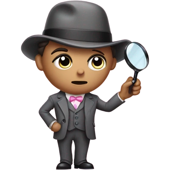 sherlock holmes in pink suit  emoji