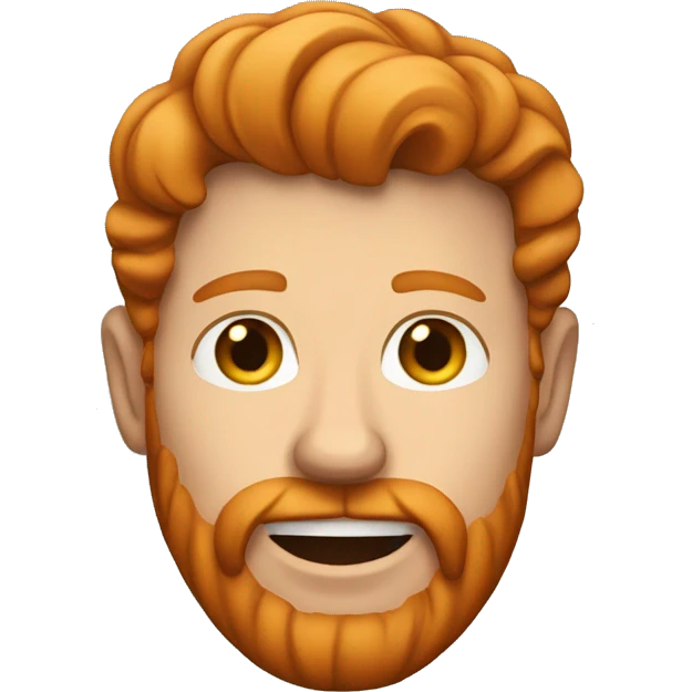 a ginger man with frekles emoji