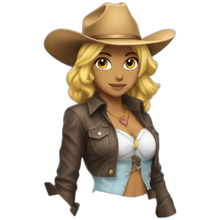 Anime cowgirl position statues emoji