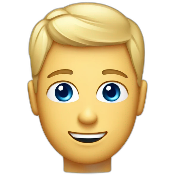 Rubia de ojos azules con un vaso de cerveza emoji