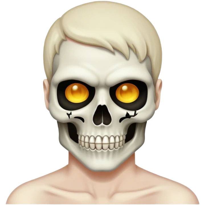Skull face m emoji