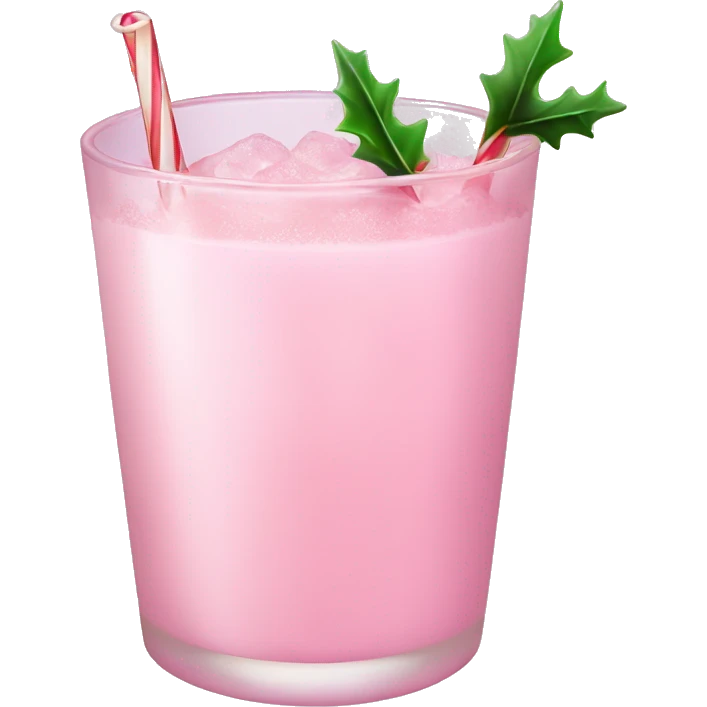 pastel pink christmas christmas drink emoji
