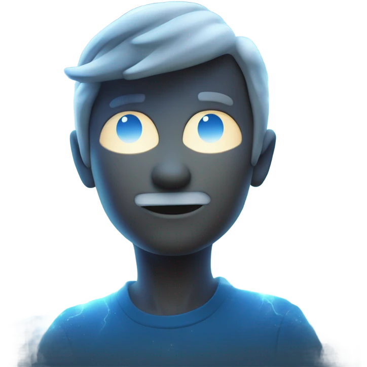 A flash of light and glowing particles as a figure blinks away from one spot and reappears instantly in another, with a trail of shimmering blue energy left behind. emoji