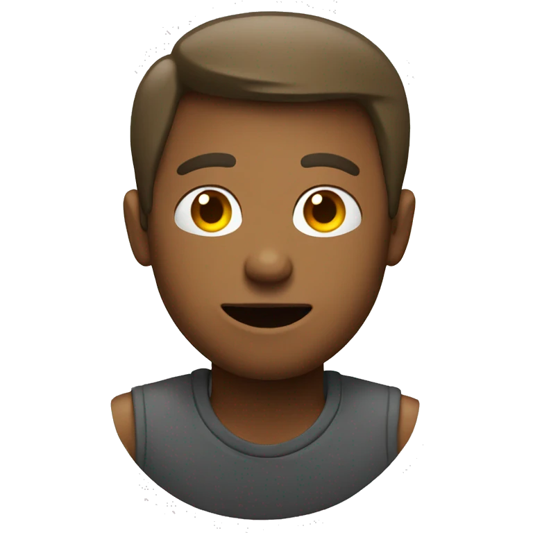 Man inside of a toilet emoji