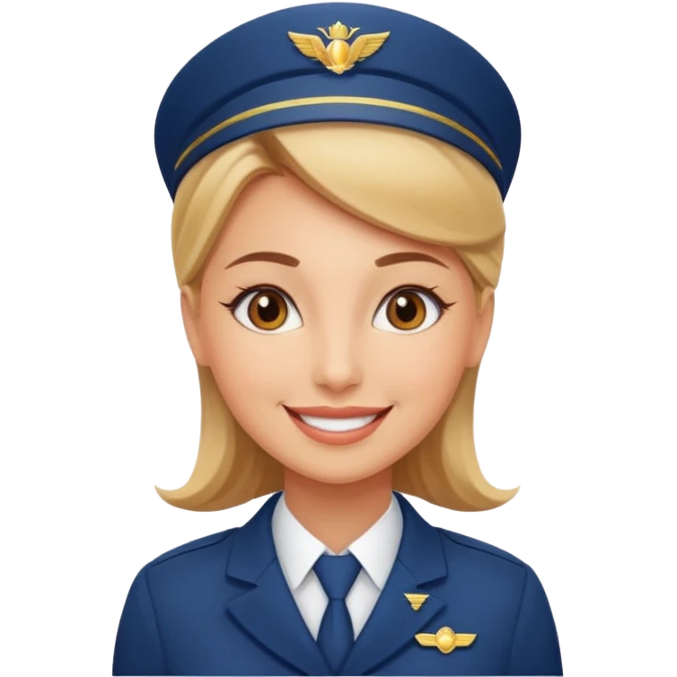 empathy flight attendant woman emoji
