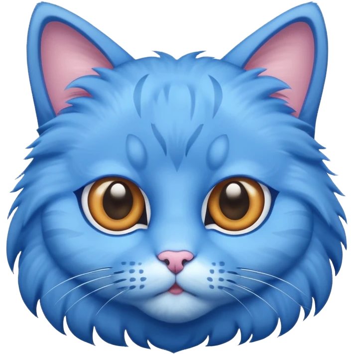 Blue cat emoji