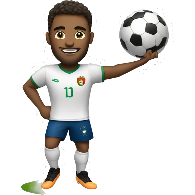 A handsome soccer player in Portugal emoji