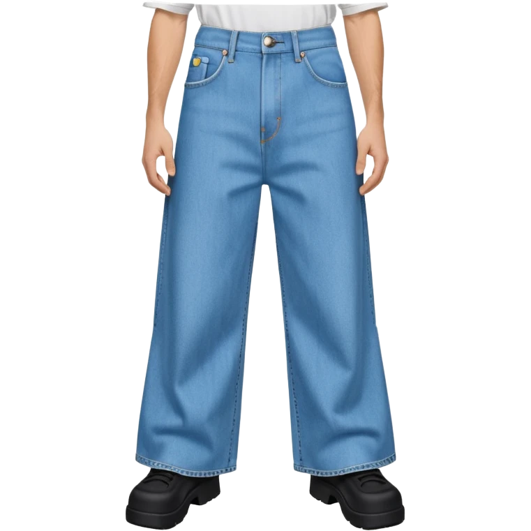 huge jnco jeans with absurdly wide pant legs emoji