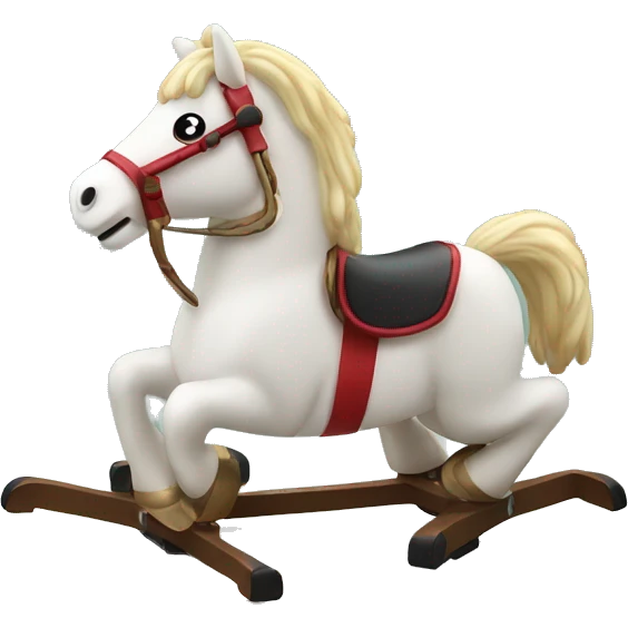 christmas rocking horse toy emoji