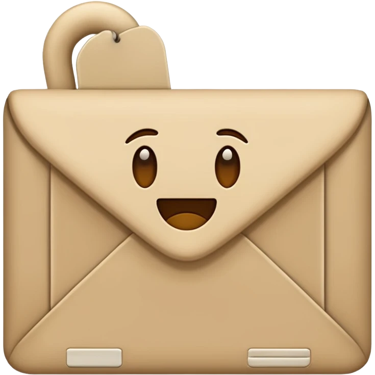 Letter color beige emoji