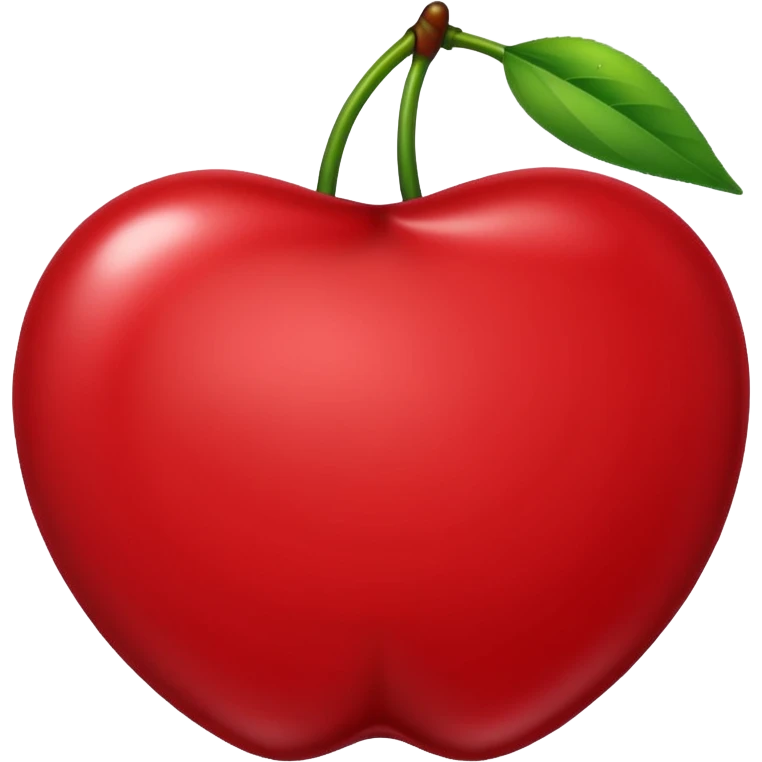 An ad going in between a cherry emoji