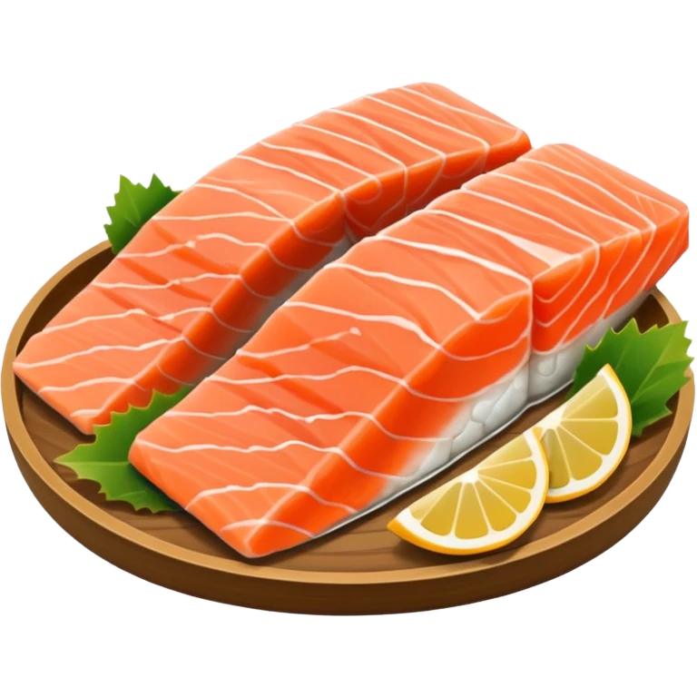 Salmon sashimi top emoji
