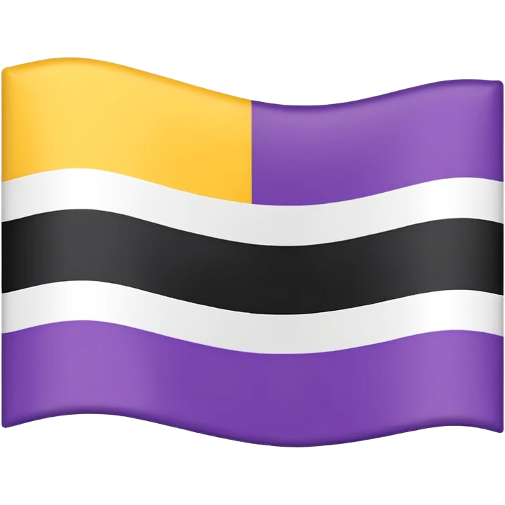 Nonbinary pride flag emoji