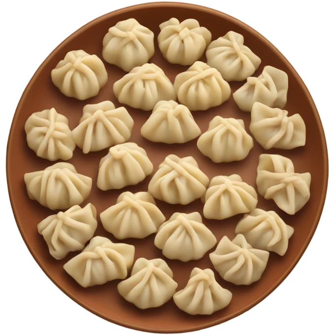 A plate of dumplings emoji