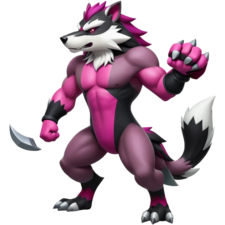 Shiny Obstagoon (full body) emoji