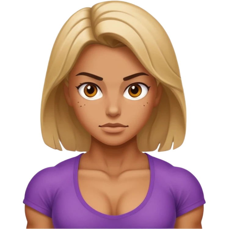 macho girl, emoji